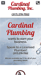 Mobile Screenshot of cardinalplumbinginc.com